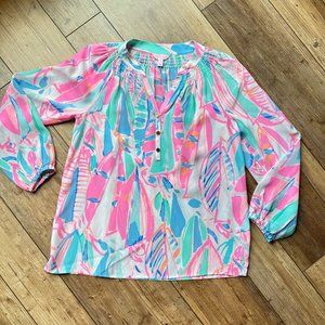Lily Pulitzer ELSA Silk top